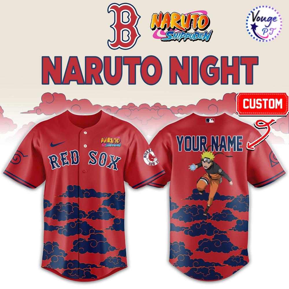 Boston Red Sox NARUTO NIGHT Limited Edition Baseball Jersey 