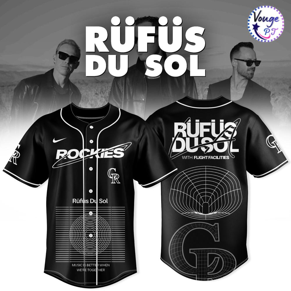 Colorado Rockies x Rüfüs Du Sol Baseball Jersey 