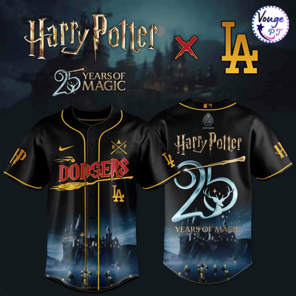 Los Angeles Dodgers x Harry Potter – 25 Years of Magic Baseball Jersey 