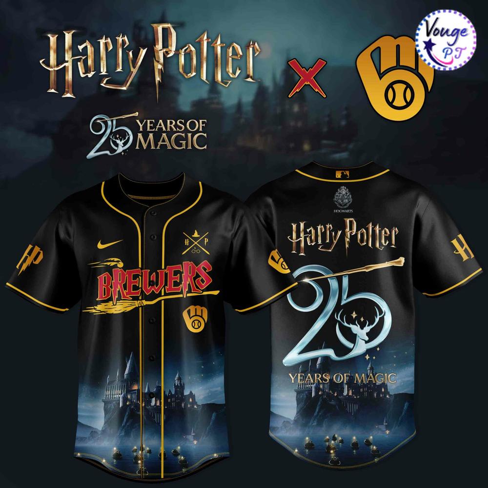 Milwaukee Brewers x Harry Potter – 25 Years of Magic Baseball Jersey 